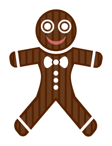 Gingerbread man vektorbild