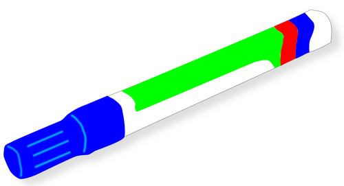 Blå markör vektorbild