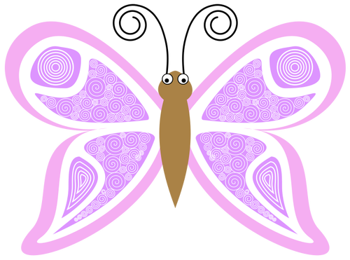 Pink butterfly image