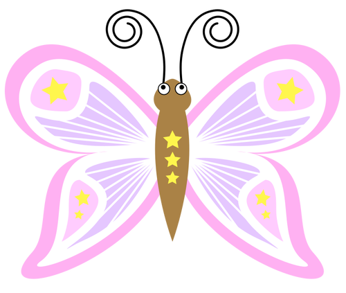 Borboleta rosa