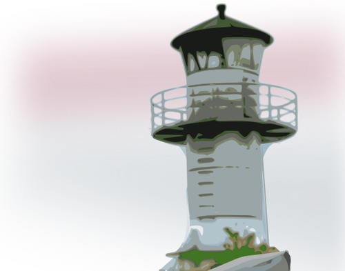 Cor vector clipart de um farol