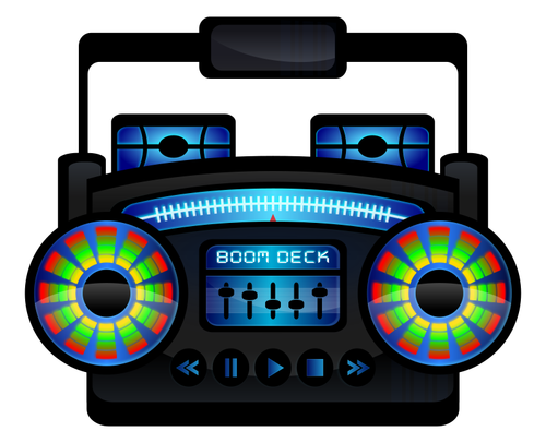 Boombox vektor ClipArt