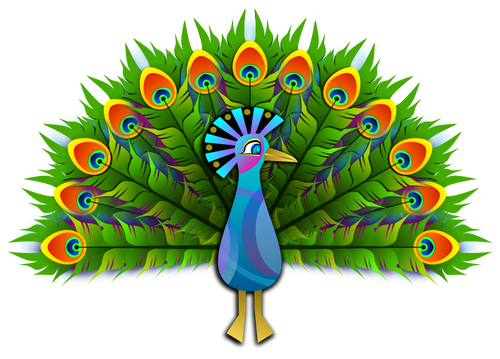Peacock-Vektor-ClipArt