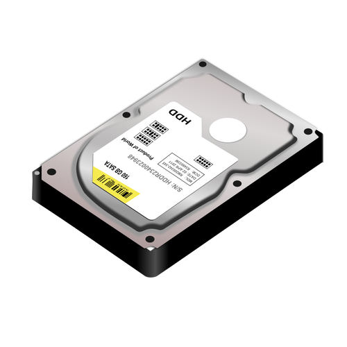 HDD Festplatte Vektor-Bild