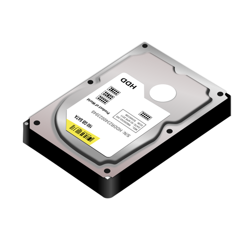 HDD hårddisk vektorbild