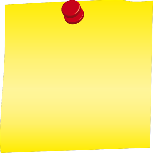 Blankopapier Hinweis in Farbe-Vektor-ClipArt