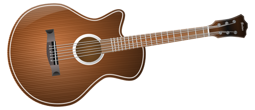 Acoustic guitar vector clip art