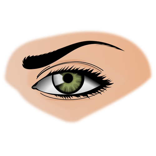 Green eye illustration