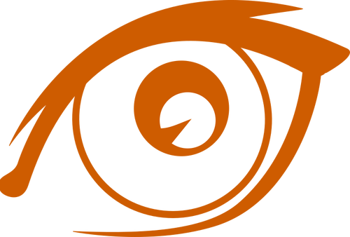 Simple oeil orange