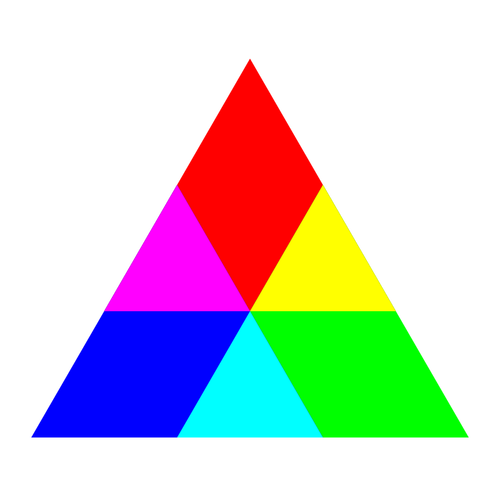 Triangolo colorato