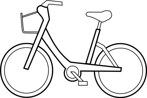 Векторный контур велосипедов