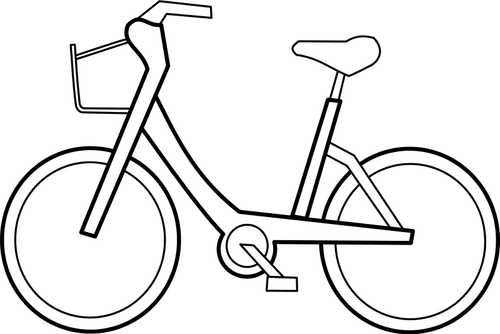 Fahrrad-Vektor-Gliederung