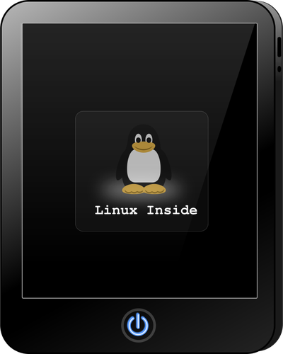 Linux tablet PC vektor image