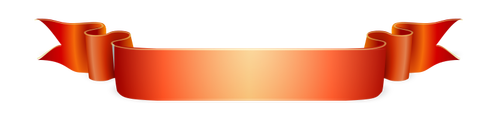 Disegno vettoriale di nastro arancione