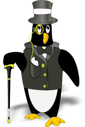 Pinguïn in tux