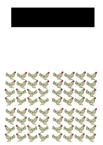 Identische Hennen Vektor-illustration
