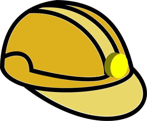 Mijnbouw helm vectorillustratie