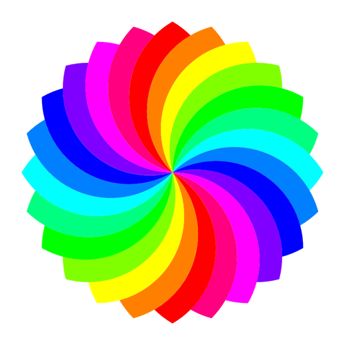 Färg pallette vektorbild