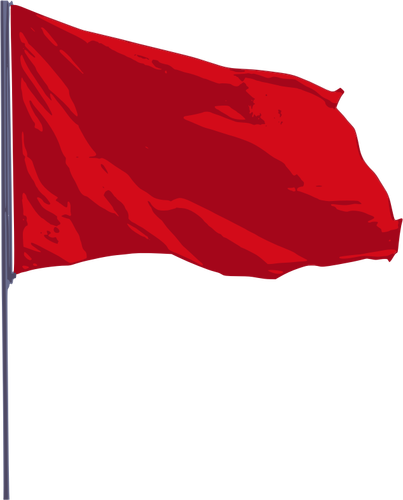 Steagul roşu ondulate vectoriale