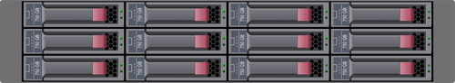 SATA-Festplatten-Array-Vektor-illustration