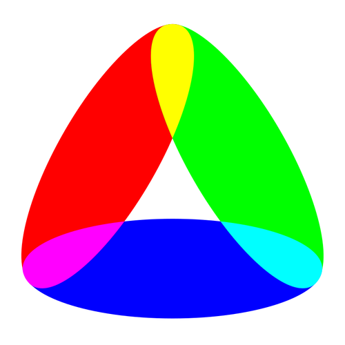 三角形在许多颜色