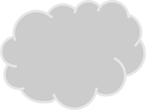 Серые облака векторная графика