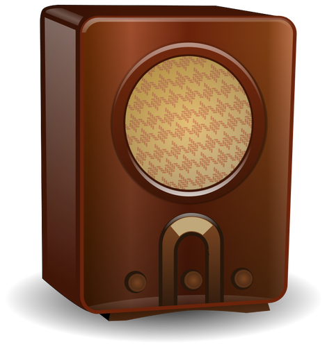 Old radio vector drawing