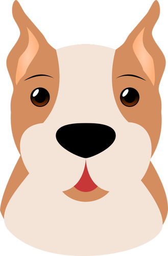 Imagem de desenho animado da cabeça de cachorro