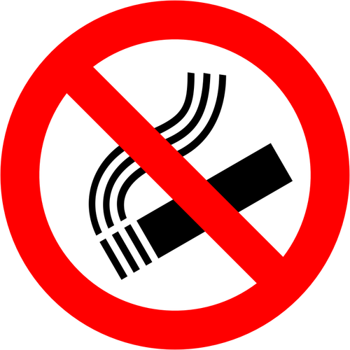 Векторная графика наклонены скрещенных сигареты знак не курить