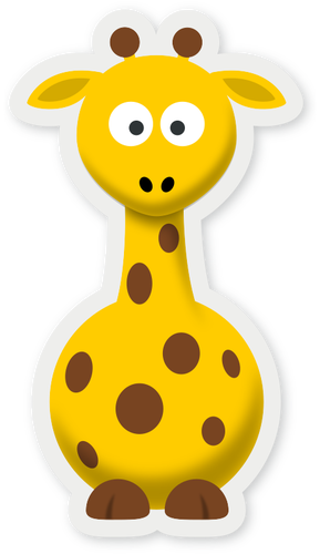 Kreskówka obraz żyrafa