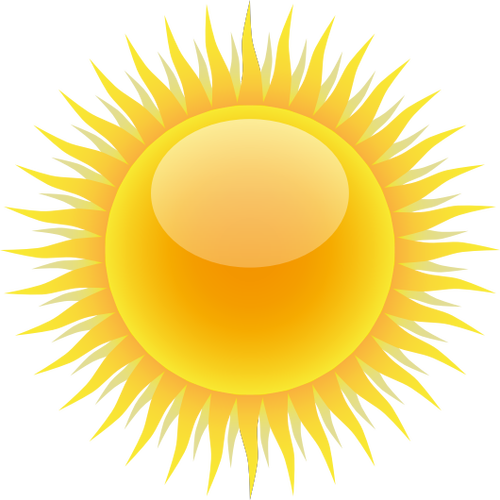 Image vectorielle du soleil