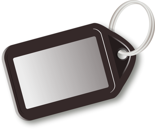 Vector image of brown key tag