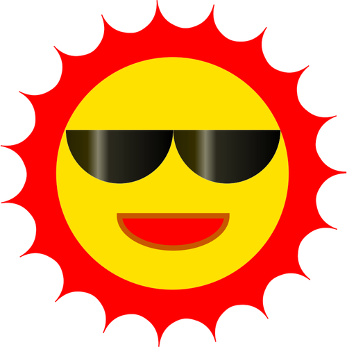 Cool zon vector afbeelding