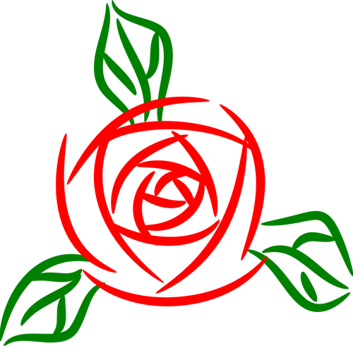 ClipArt vettoriali rosa astratta disegnata a mano