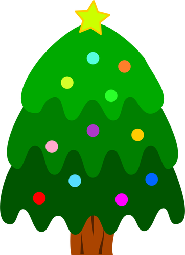 Árvore de Natal decoração Vector