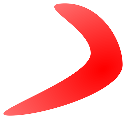 Vektortegning av boomerang