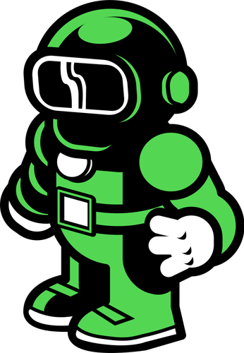 Groene spaceman