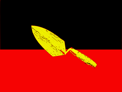 Aboriginal vlag vector afbeelding