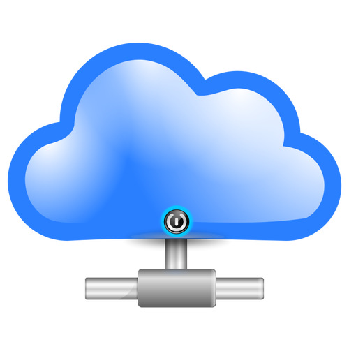 Fixar a imagem do ícone do vetor de computação em nuvem