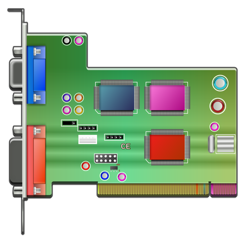 オーディオ カードのベクトル グラフィック