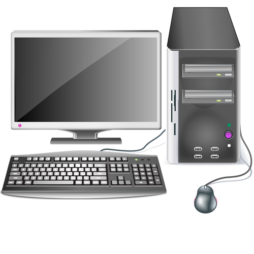 Computer station vector graphics