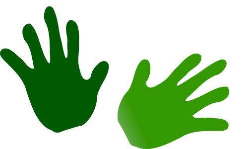 Verde handprints