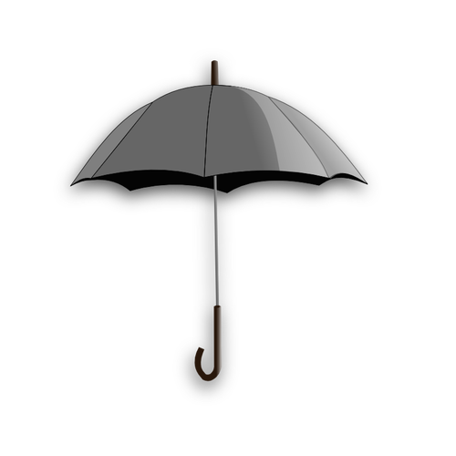 Ilustraţie vectorială a simplă umbrelă