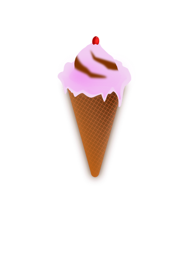 गुलाबी आइस-क्रीम