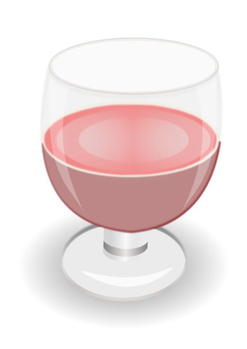 كأس النبيذ الأحمر في الرسومات المتجهة