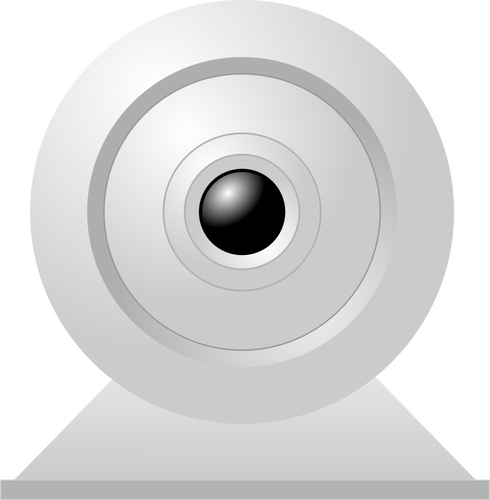 Disegno di desktop PC webcam vettoriale