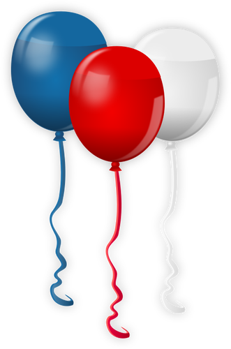 ClipArt vettoriali di palloncini di giorno di indipendenza