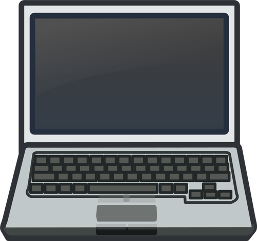 Weiße Netbook-Vektor-Bild