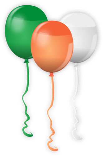 सेंट Patrick दिवस मनाने के लिए गुब्बारे के वेक्टर छवि