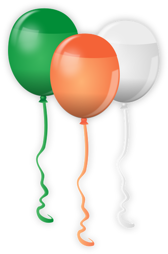 Vector image of balloons for St. Patrick Day celebration